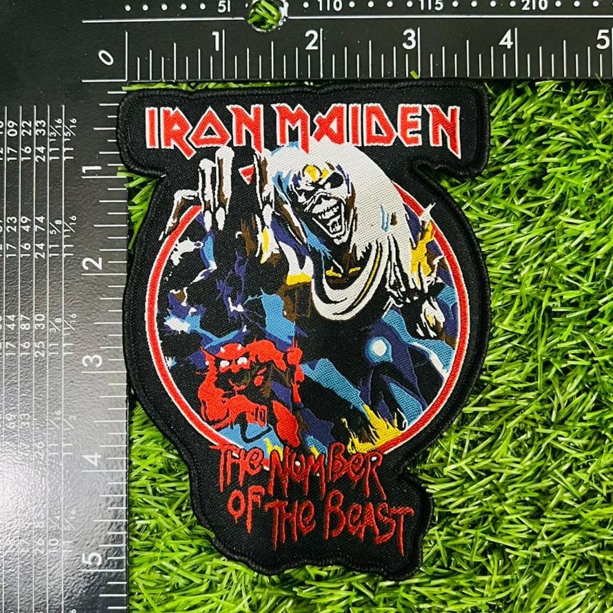 783punx-small-patch-iron-maiden-number-beast-patch-tiss-rouge image 6