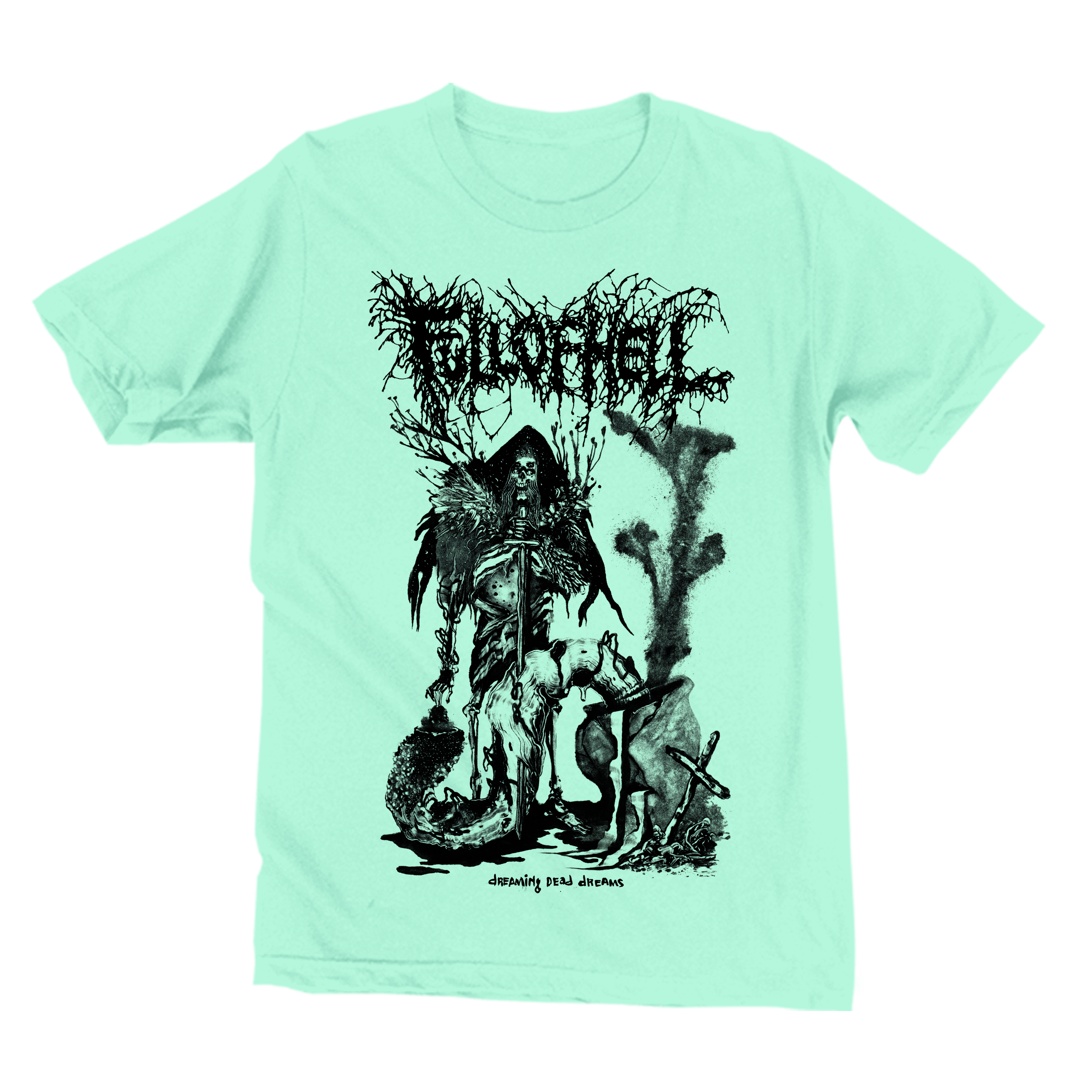 full-of-hell-dreaming-dead-dreams-v2-t-shirt-menthe image 2