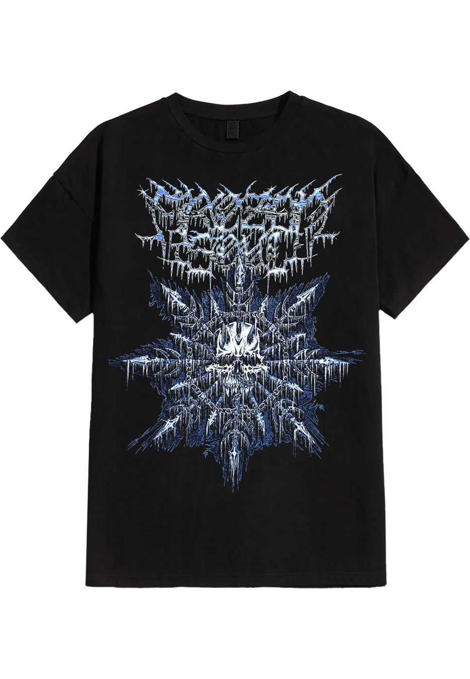 frozen-soul-skull-flake-t-shirt-noir-homme-death-metal image 1