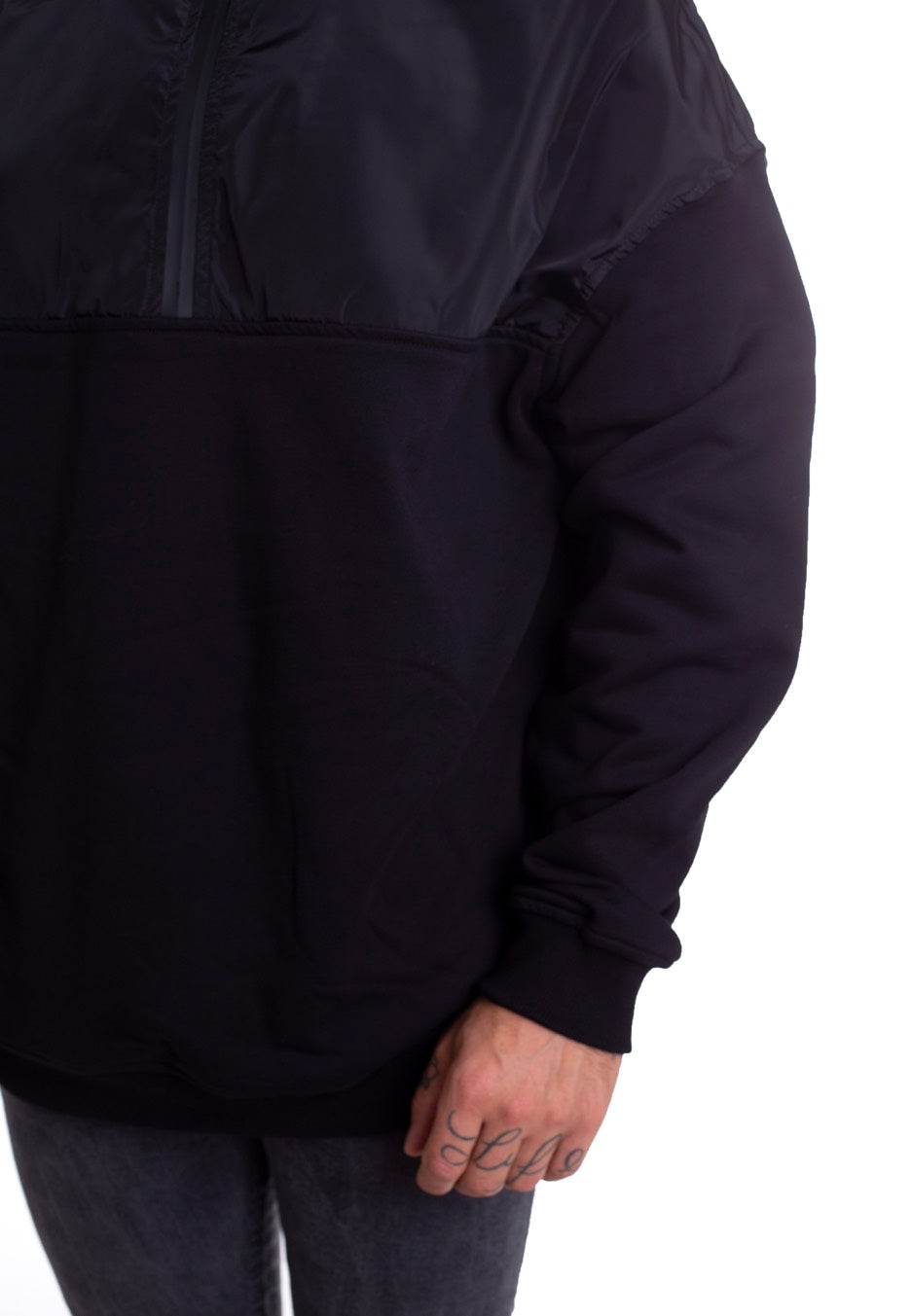 urban-classics-military-troyer-sweat-noir-homme image 2