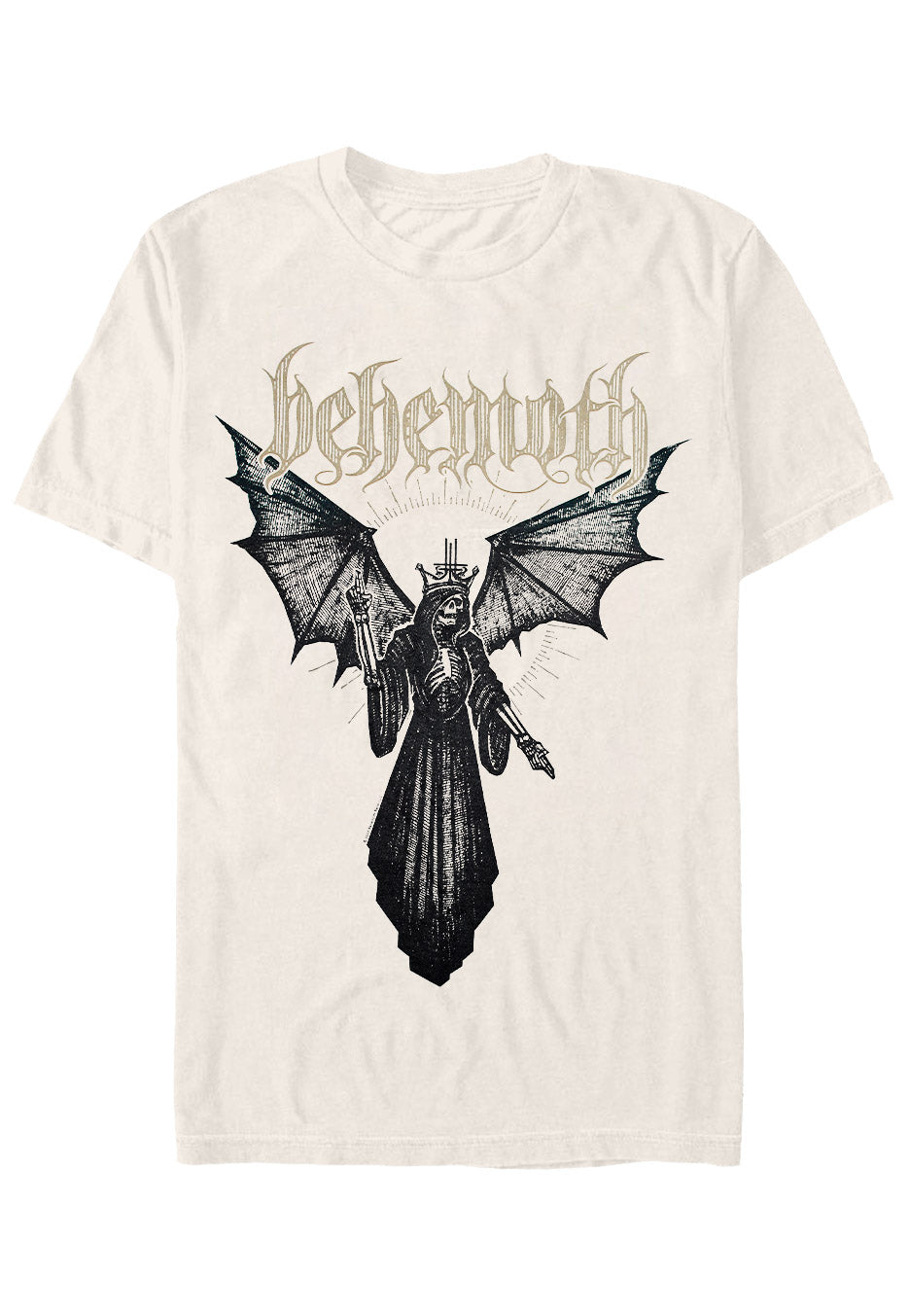 behemoth-angel-of-death-t-shirt-homme-beige-death-metal image 1