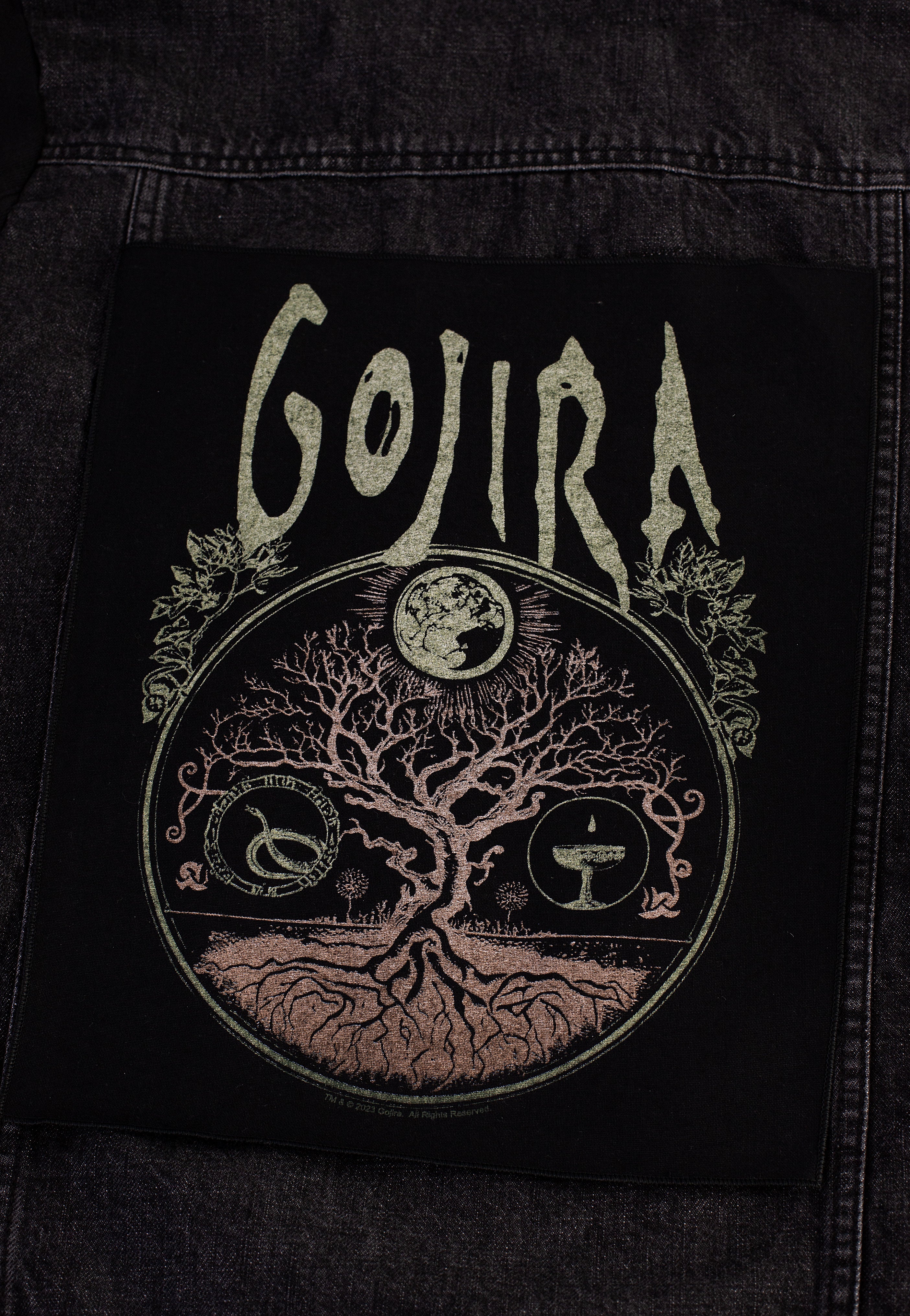 gojira-tree-of-life-backpatch-noir-death-metal image 2