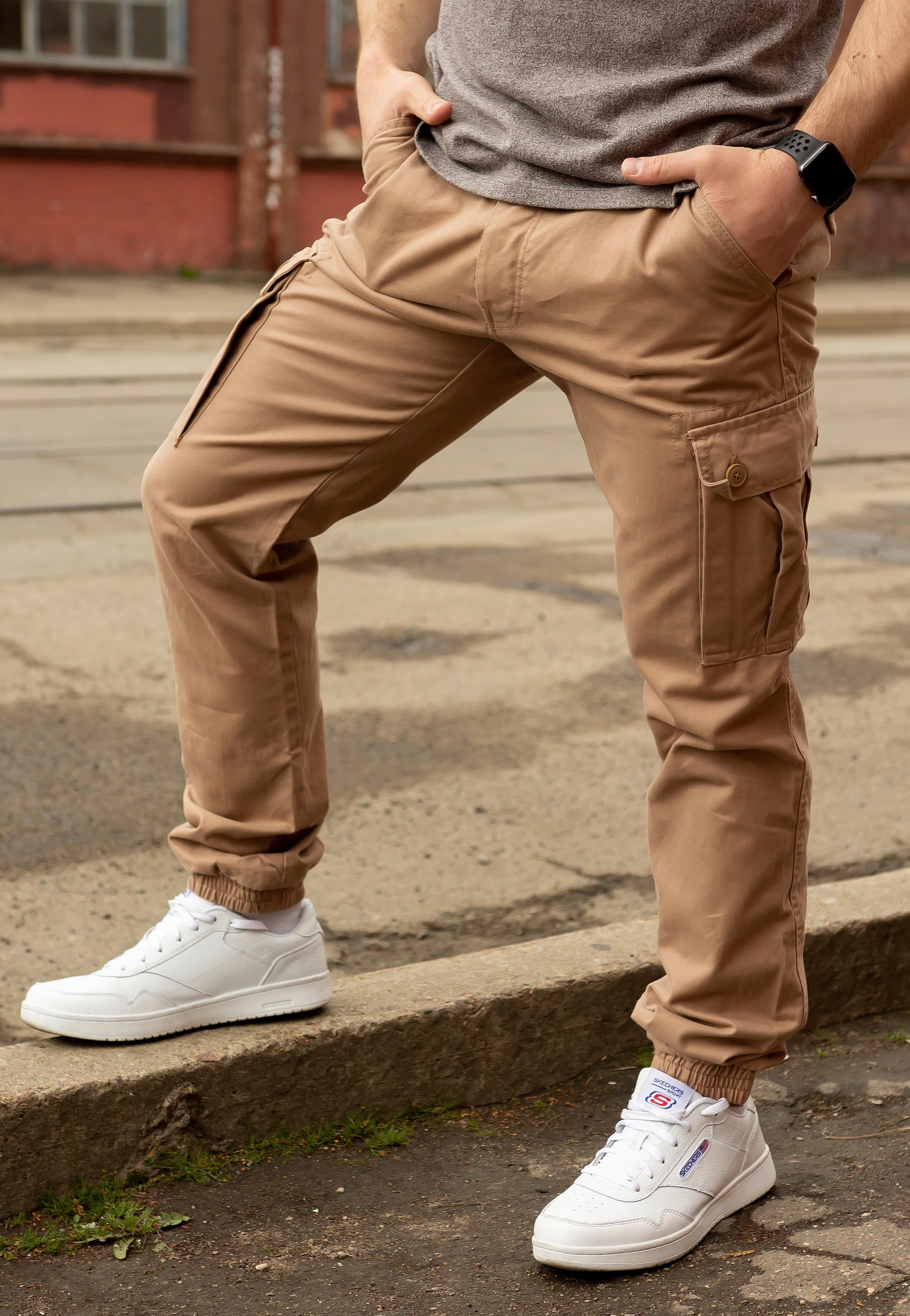 surplus-bad-boys-pantalon-cargo-beige-coton-homme image 4