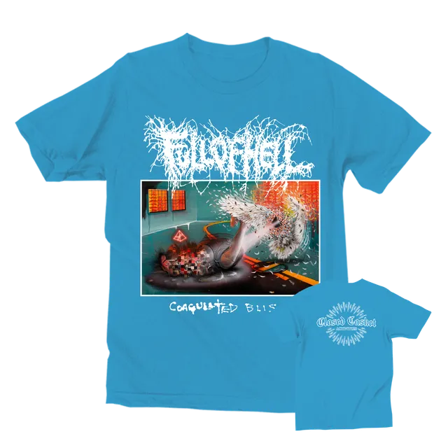 full-of-hell-coagulated-bliss-v2-t-shirt-bleu-coton image 1