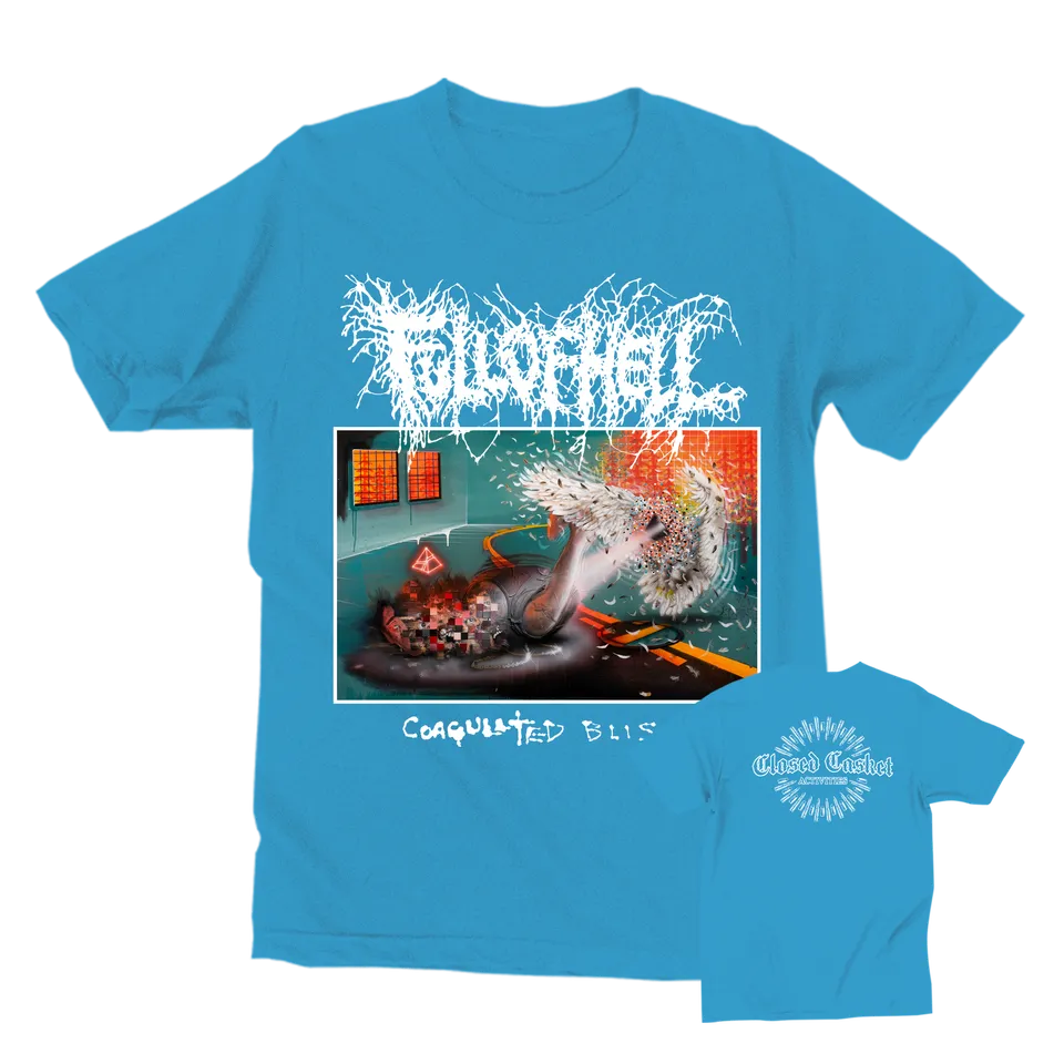 full-of-hell-coagulated-bliss-v2-t-shirt-bleu-coton image 1