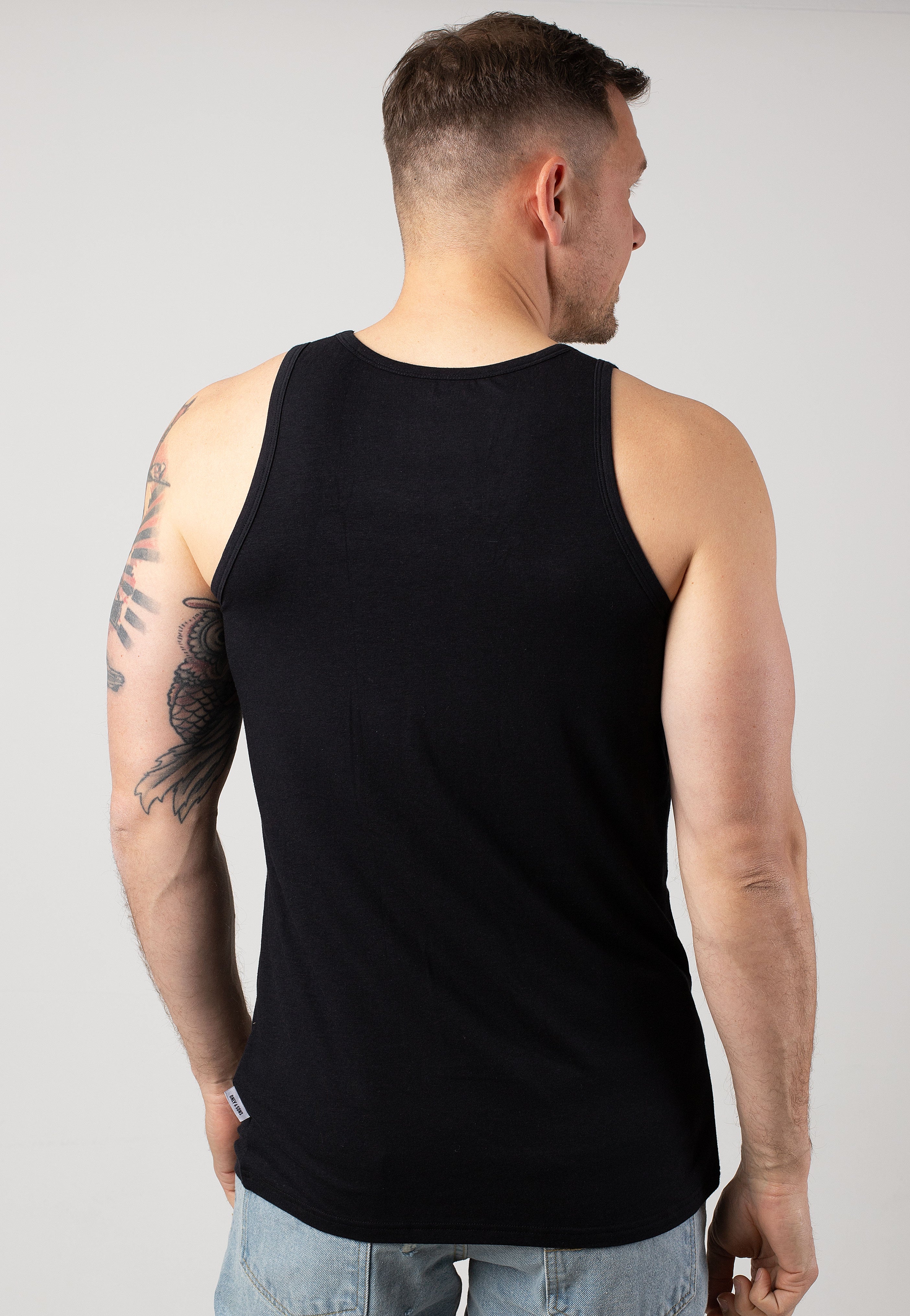 only-sons-theo-bamboo-d-bardeur-noir-lot-2-tank-homme image 5