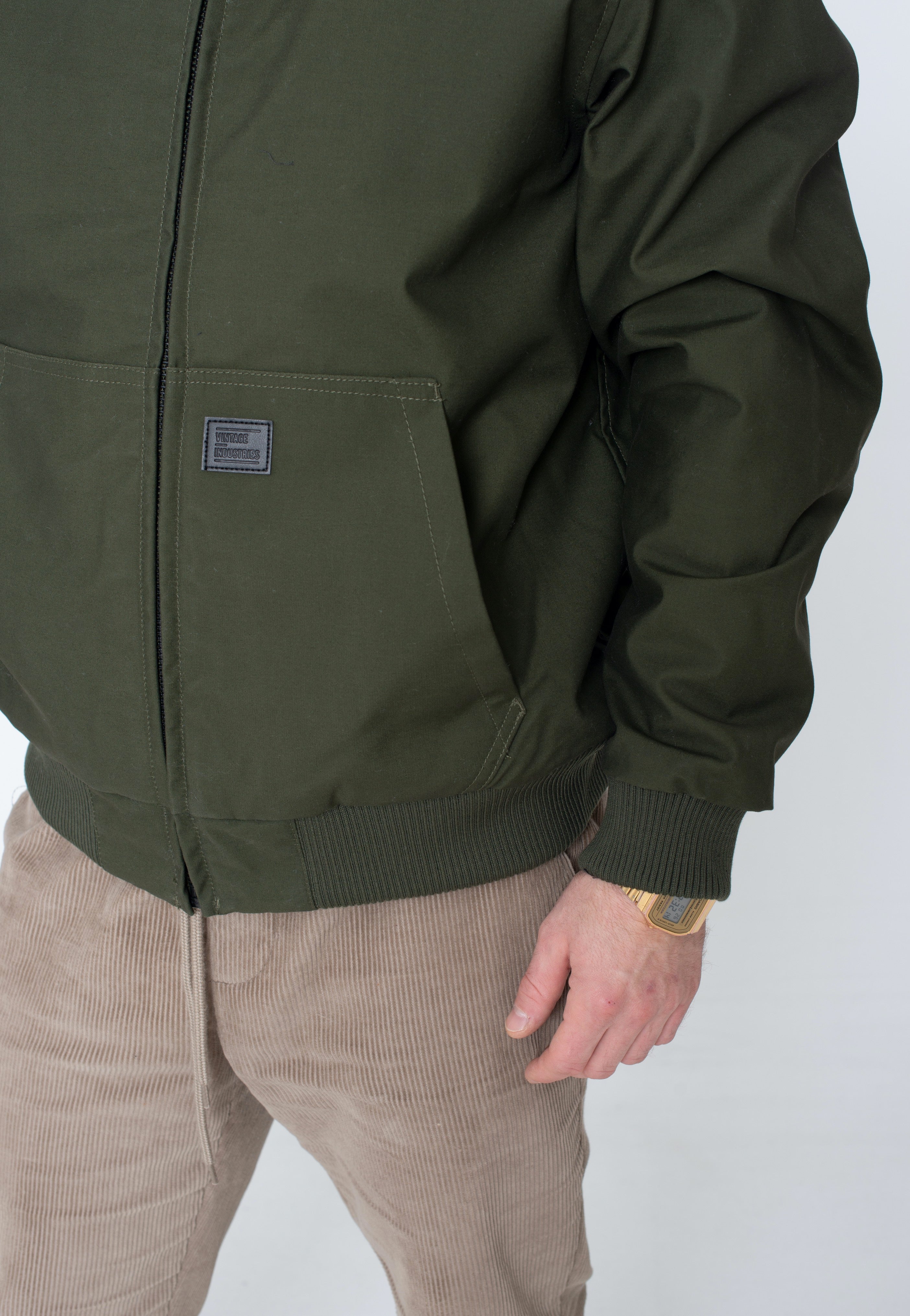 vintage-industries-datton-veste-olive-hiver-homme image 5