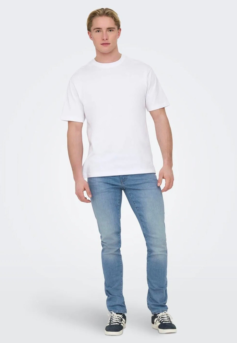 only-sons-loom-slim-light-blue-denim-jean-slim-bleu-clair-w32-l32 image 2
