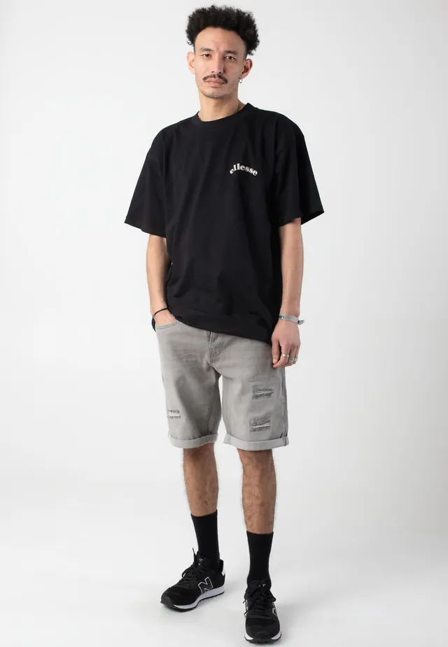 indicode-kaden-holes-short-jean-gris-clair-homme image 1