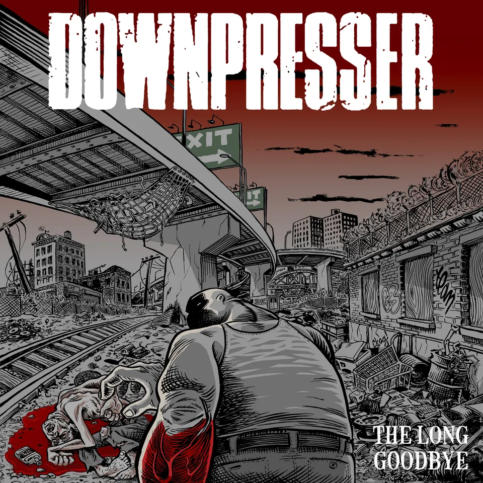 downpresser-the-long-goodbye-vinyle-lp-clear-splatter image 1