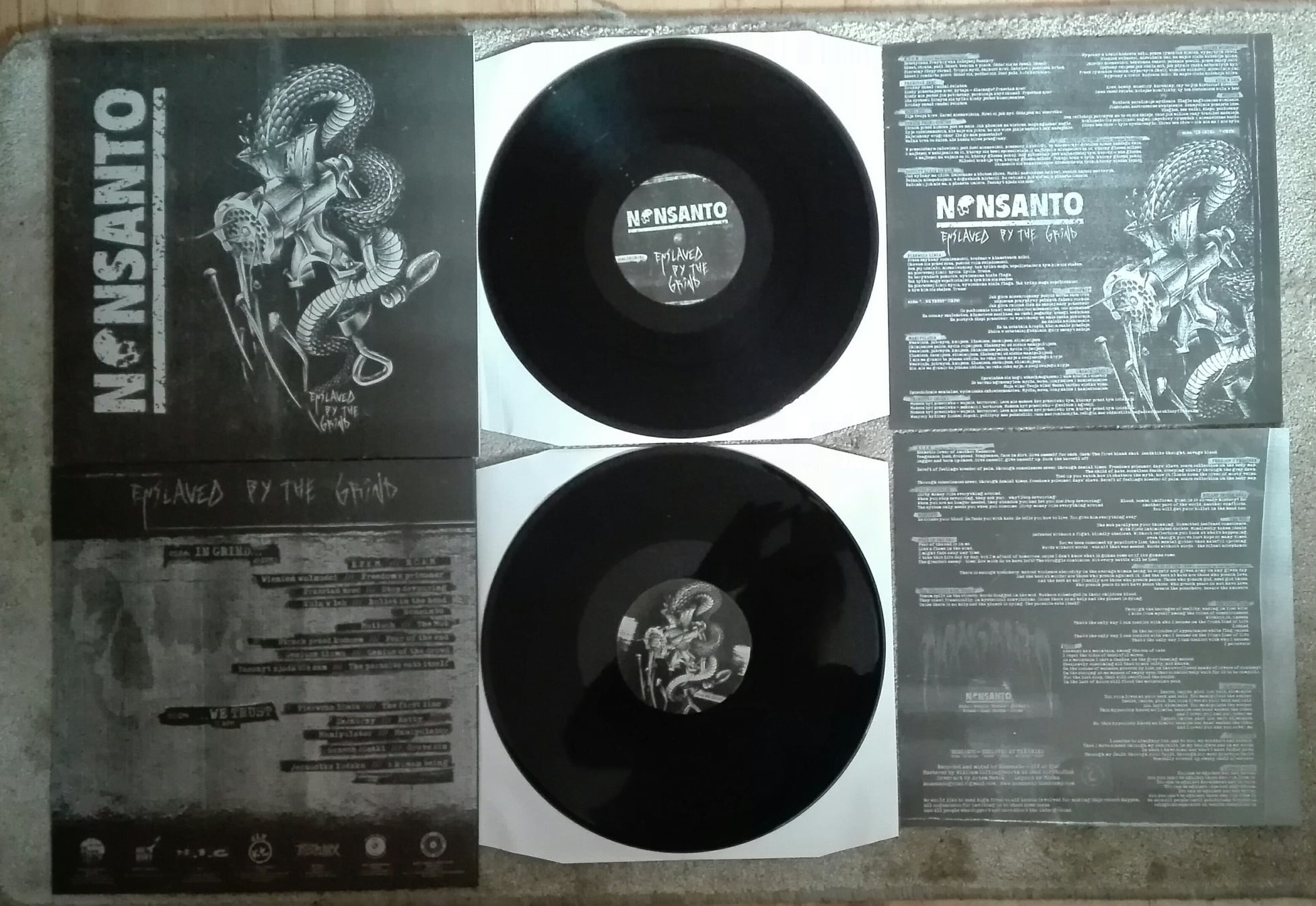 nonsanto-enslaved-by-the-grind-lp-vinyle-noir-grind image 2