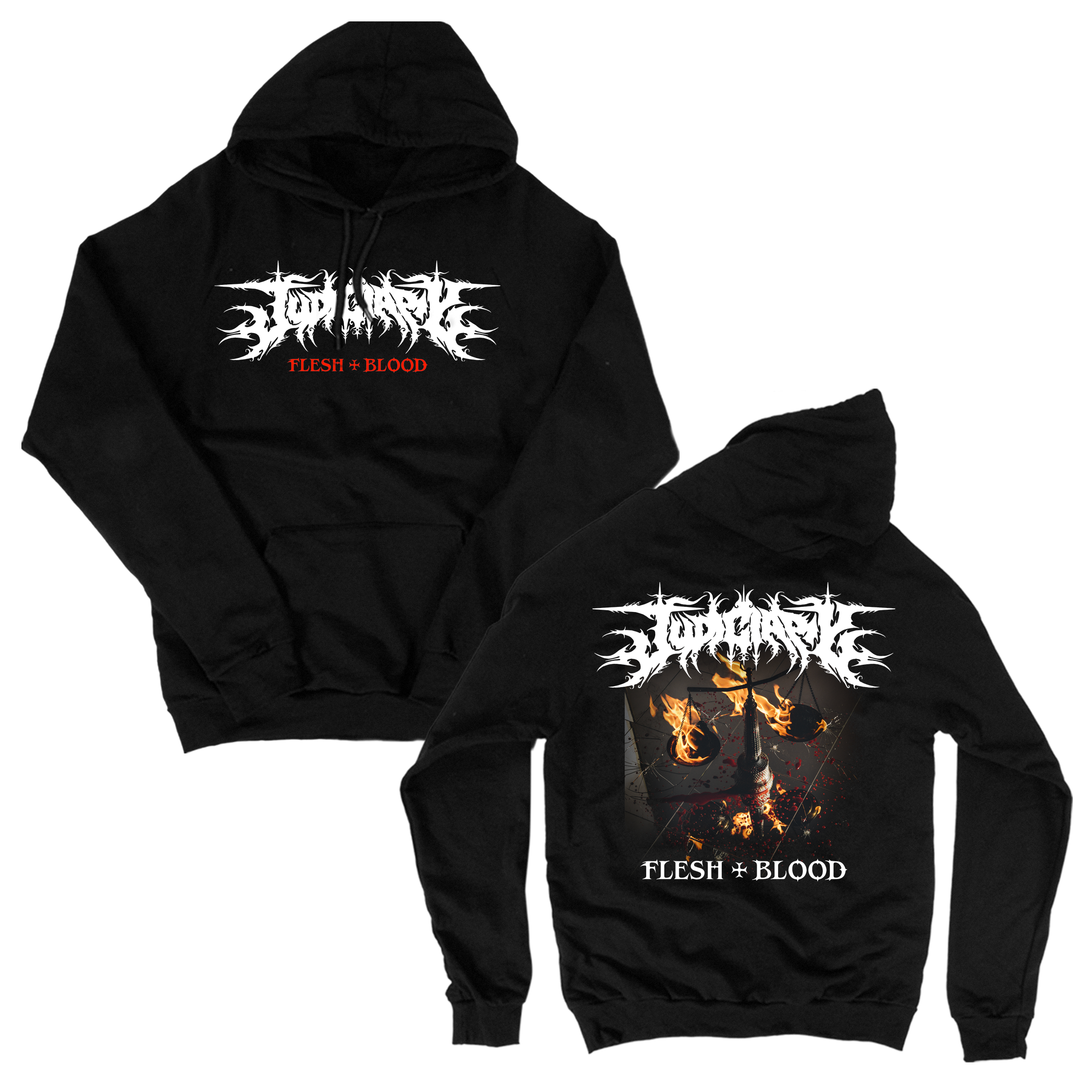 judiciary-flesh-blood-sweat-capuche-champion-taille-l image 1