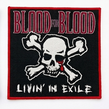blood-for-blood-livin-in-exile-patch-tiss-bordure-rouge image 4