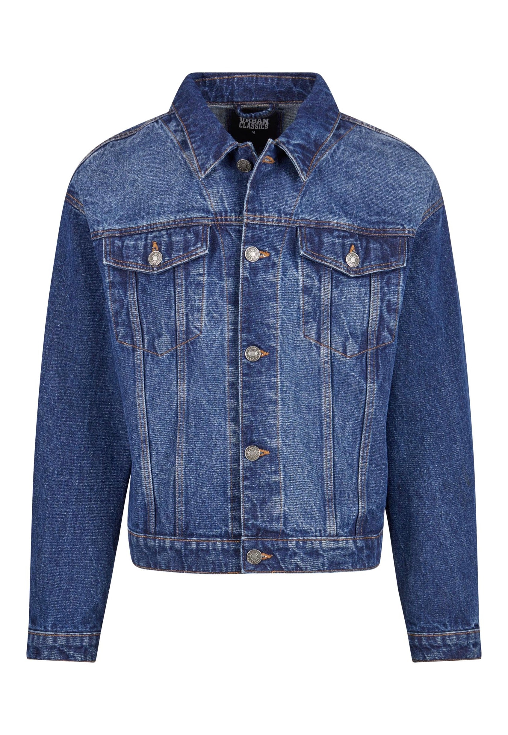 urban-classics-heavy-ounce-boxy-veste-jean-mid-blue-washed image 6