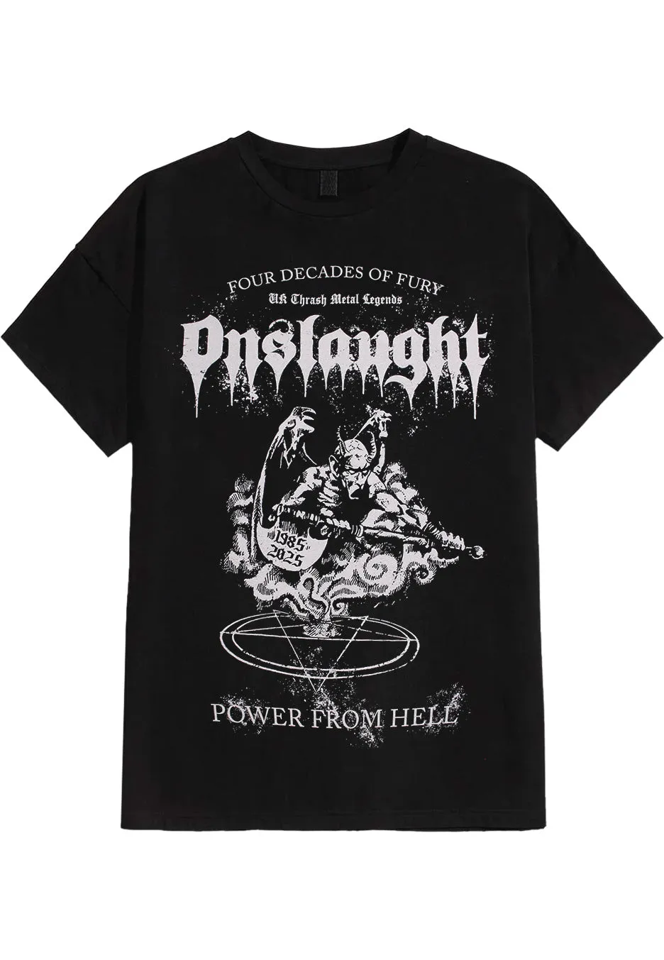onslaught-power-from-hell-t-shirt-noir-homme-thrash image 1