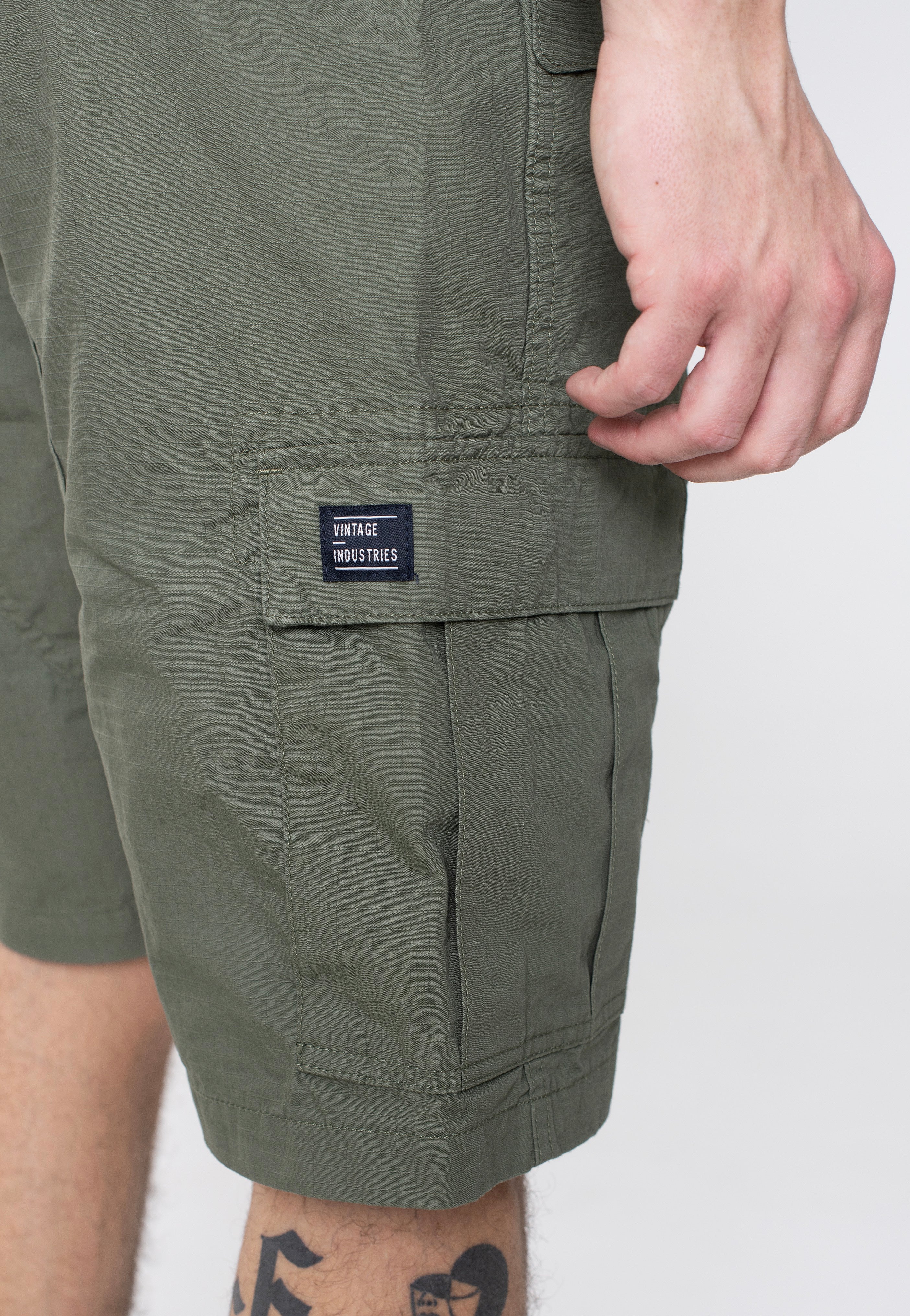 vintage-industries-anderson-short-cargo-olive image 5