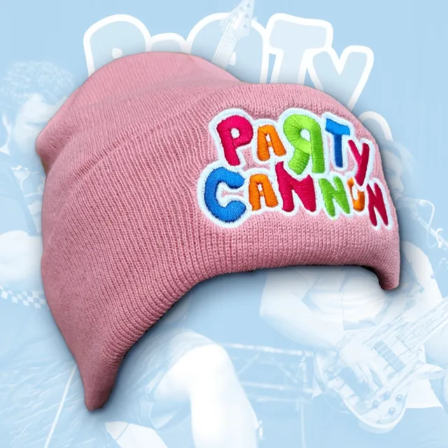 party-cannon-glow-in-the-dark-bonnet-rose-brod image 1