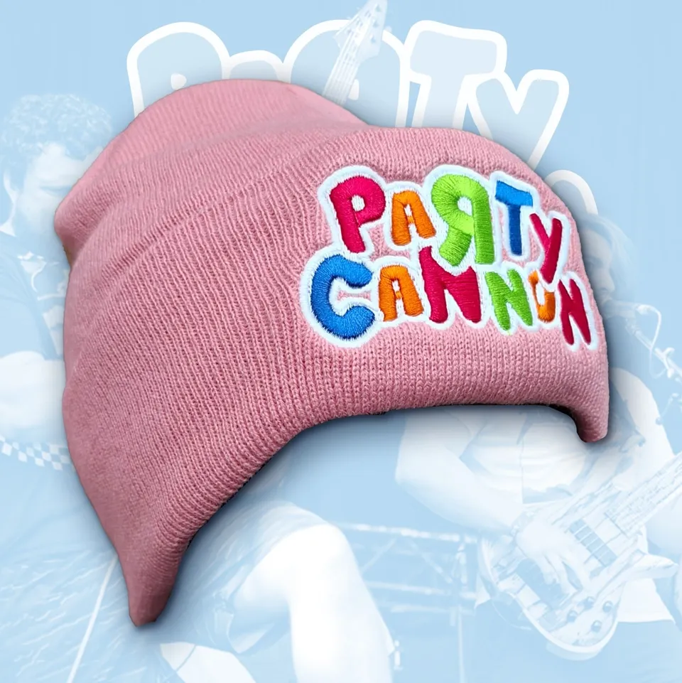 party-cannon-glow-in-the-dark-bonnet-rose-brod image 1