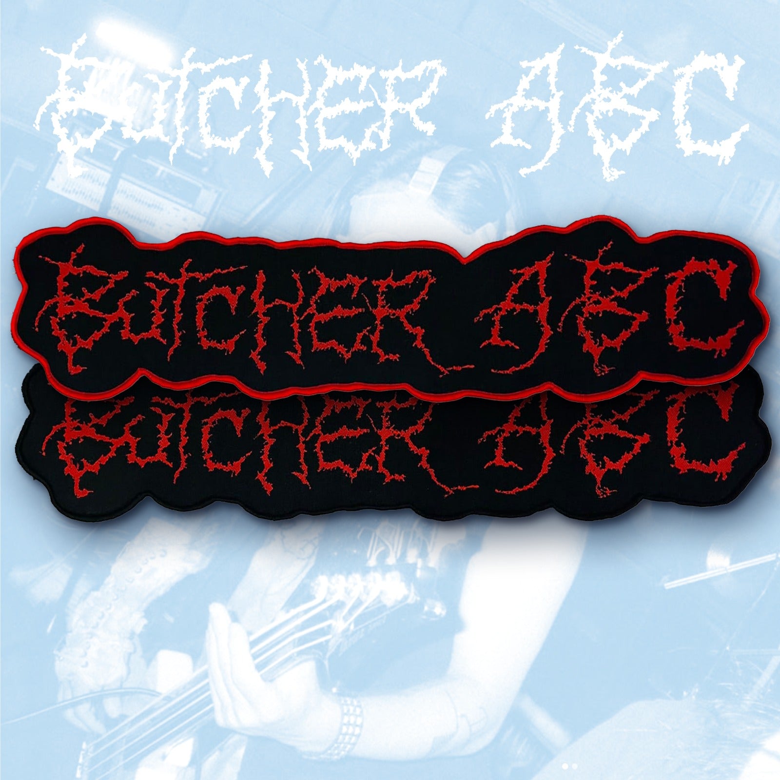 butcher-abc-logo-patch-tiss-oversize-bordure-noire image 1