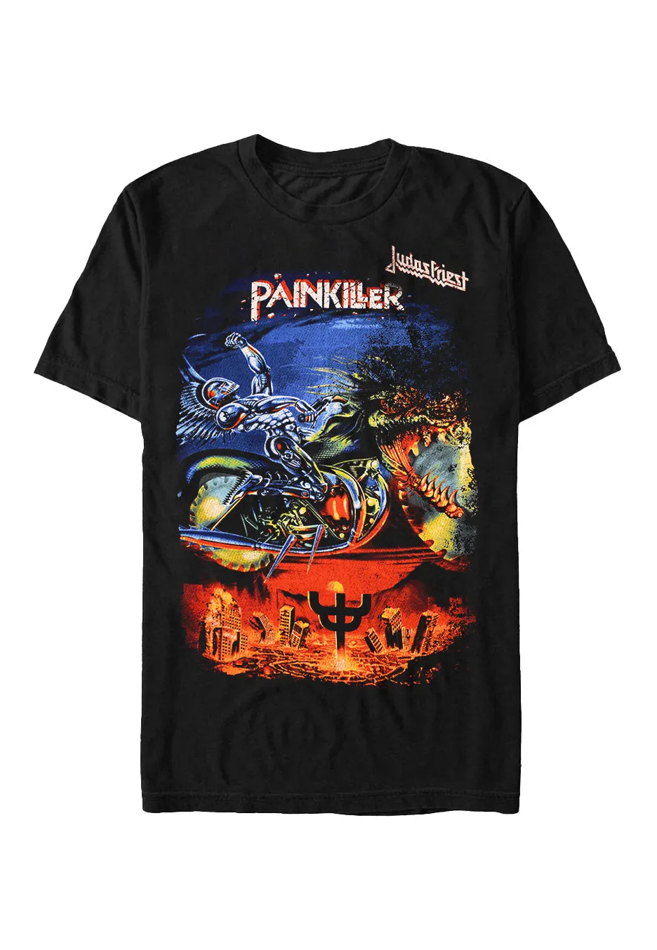 judas-priest-painkiller-t-shirt-noir-homme-heavy-metal image 1