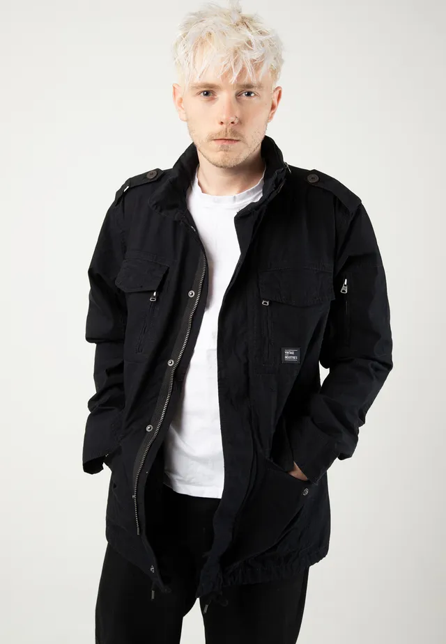 vintage-industries-cranford-black-veste-homme-noire image 1