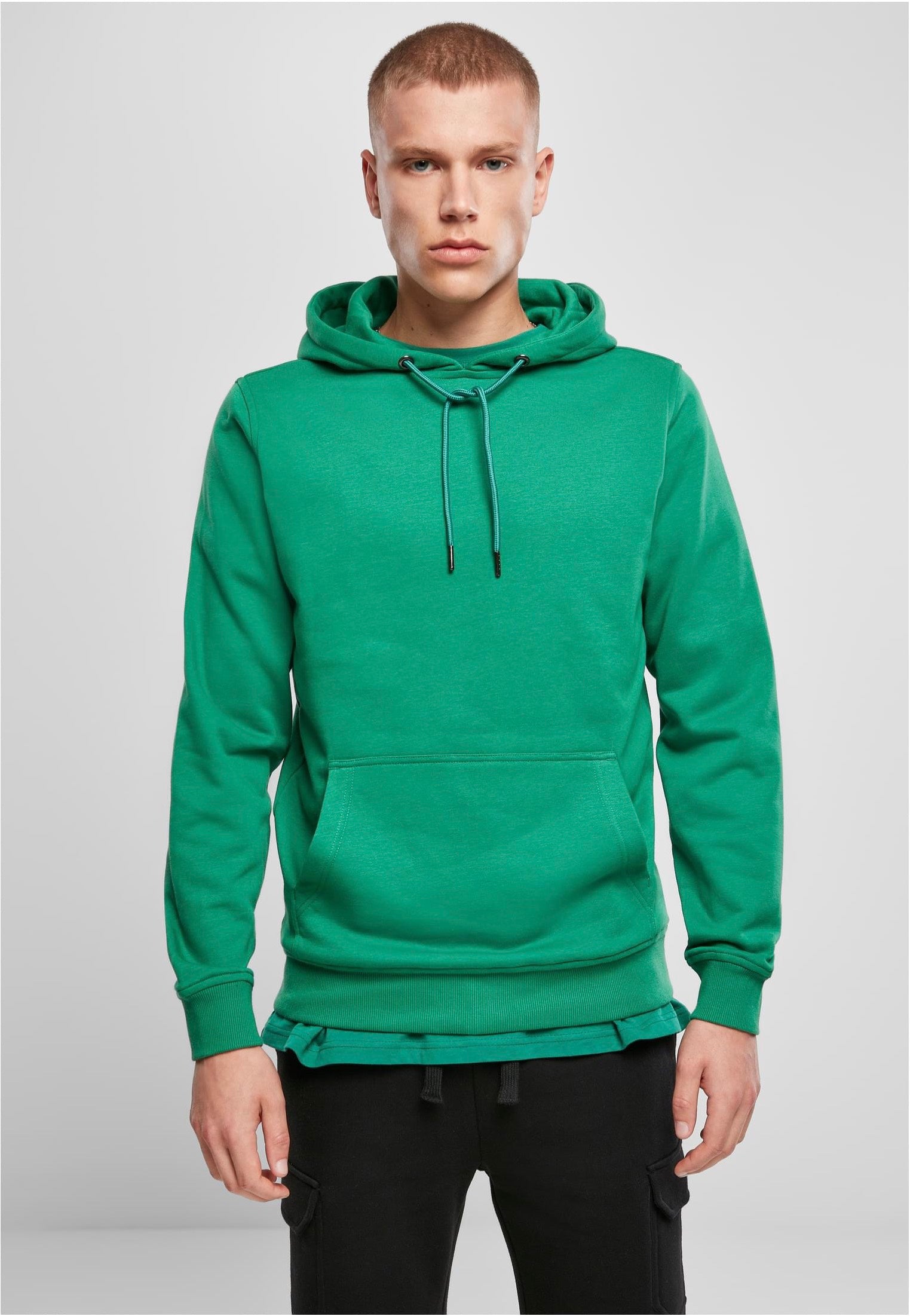 urban-classics-basic-terry-hoodie-vert-homme-junglegreen-m image 6