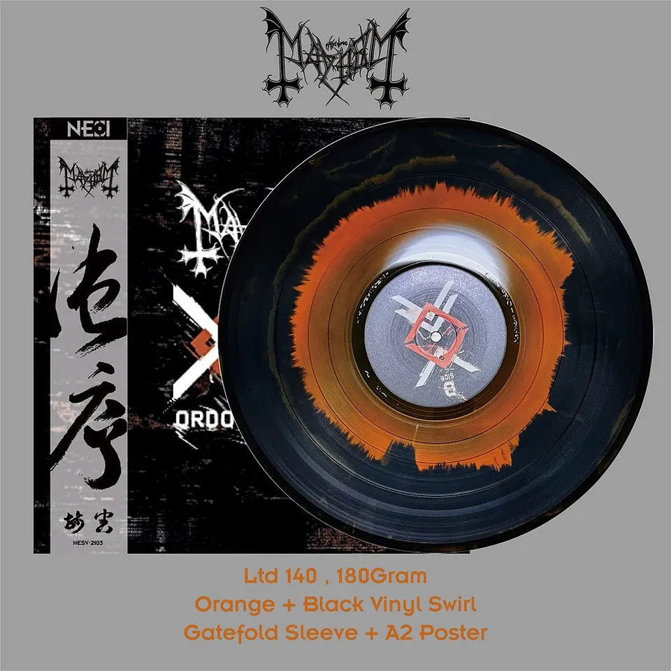 mayhem-ordo-ad-chao-lp-vinyle-orange-noir-ltd-140 image 1