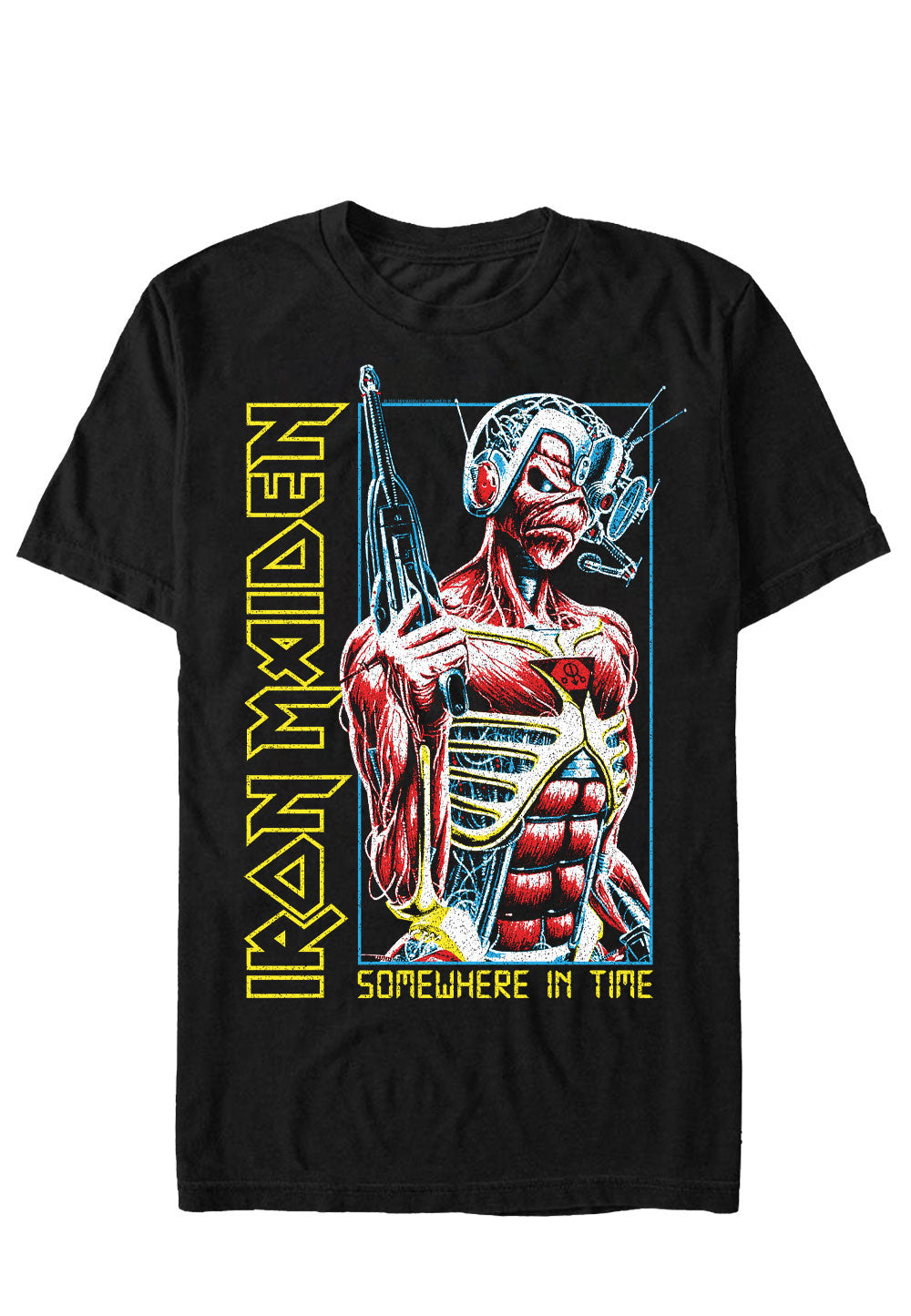 iron-maiden-somewhere-in-time-box-t-shirt-noir image 1