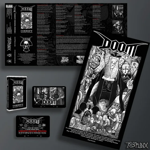 doom-corrupt-fucking-system-cassette-k7-poster image 1