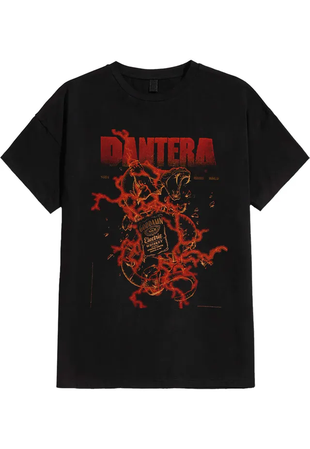 pantera-goddamn-whiskey-t-shirt-noir-homme-taille-m image 1