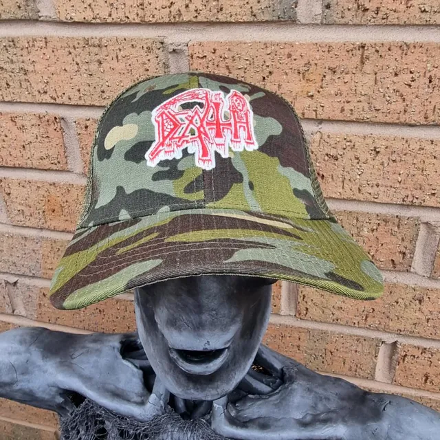 death-logo-camo-casquette-trucker-phosphorescente image 1
