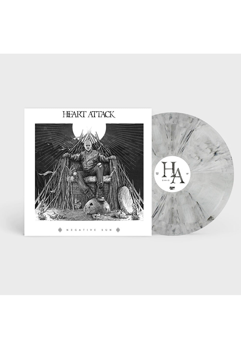 heart-attack-negative-sun-vinyle-marbr-thrash-metal image 1
