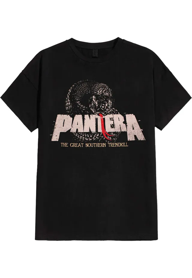 pantera-snake-logo-t-shirt-noir-homme-thrash-metal image 1