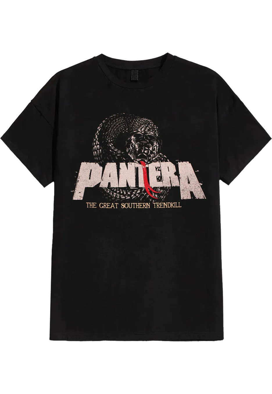 pantera-snake-logo-t-shirt-noir-homme-thrash-metal image 1