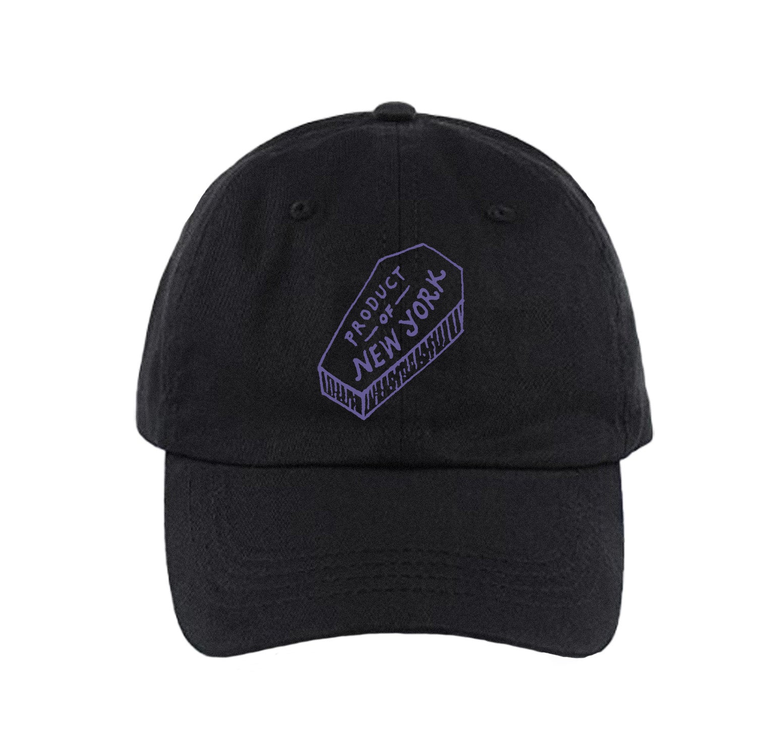 incendiary-coffin-dad-hat-casquette-noire-logo-violet-taille-unique image 1