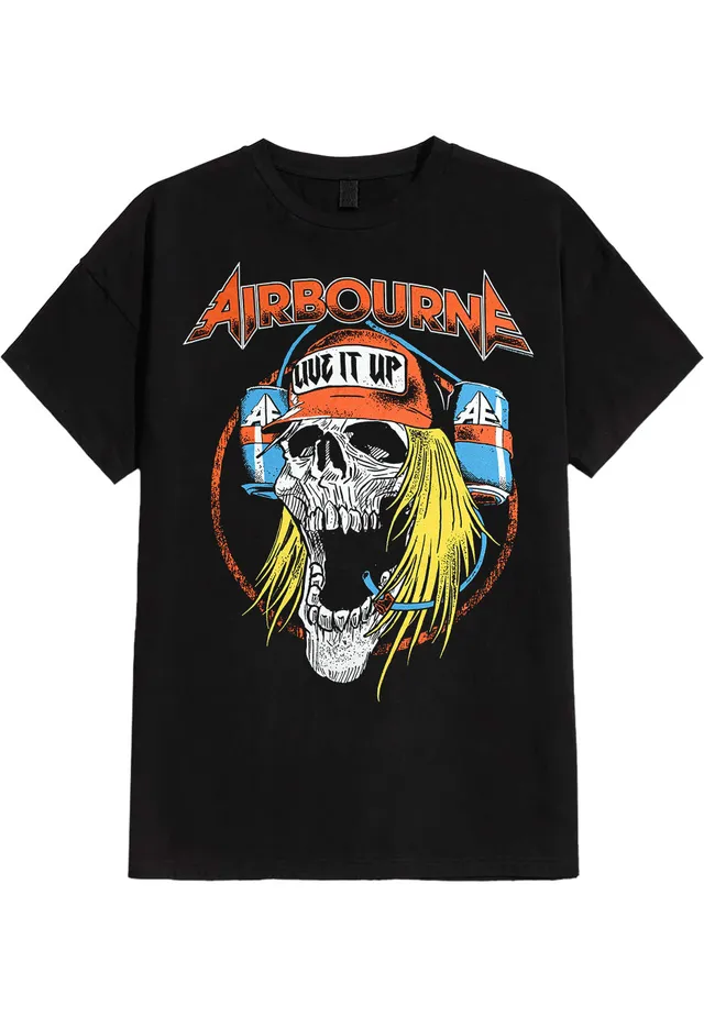 airbourne-live-it-up-t-shirt-noir-hard-rock image 1