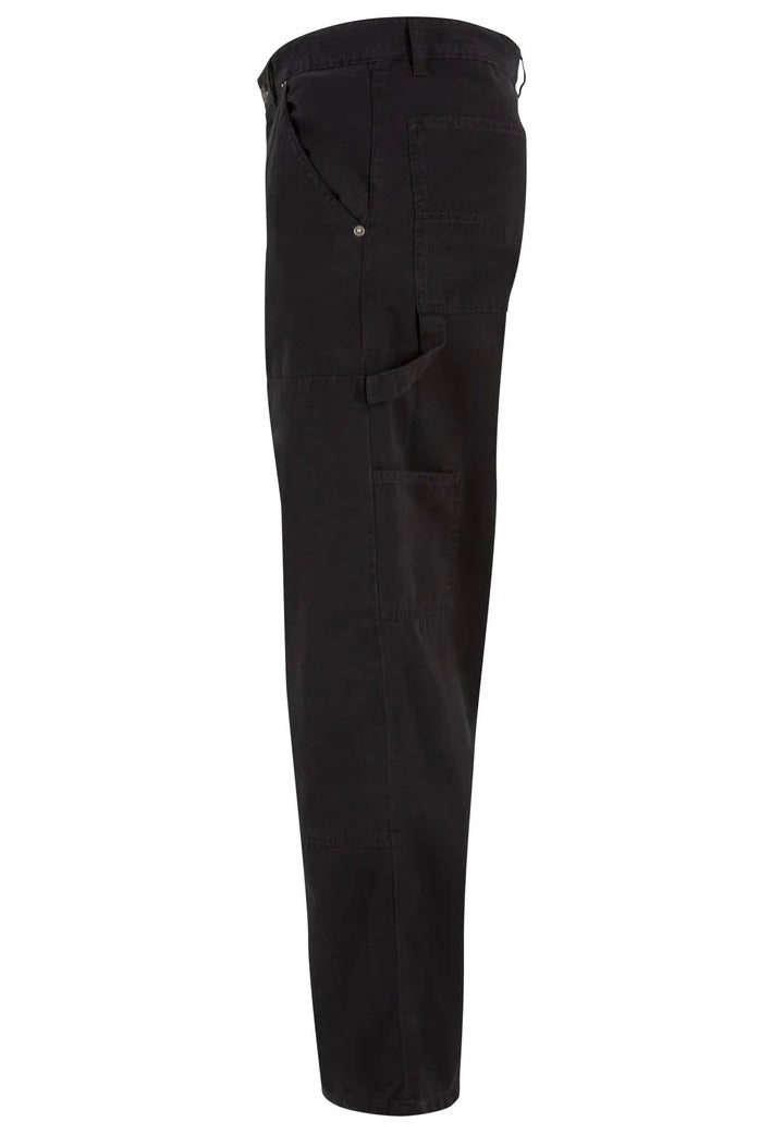 urban-classics-twill-double-knee-pantalon-noir-coton-tapered image 8