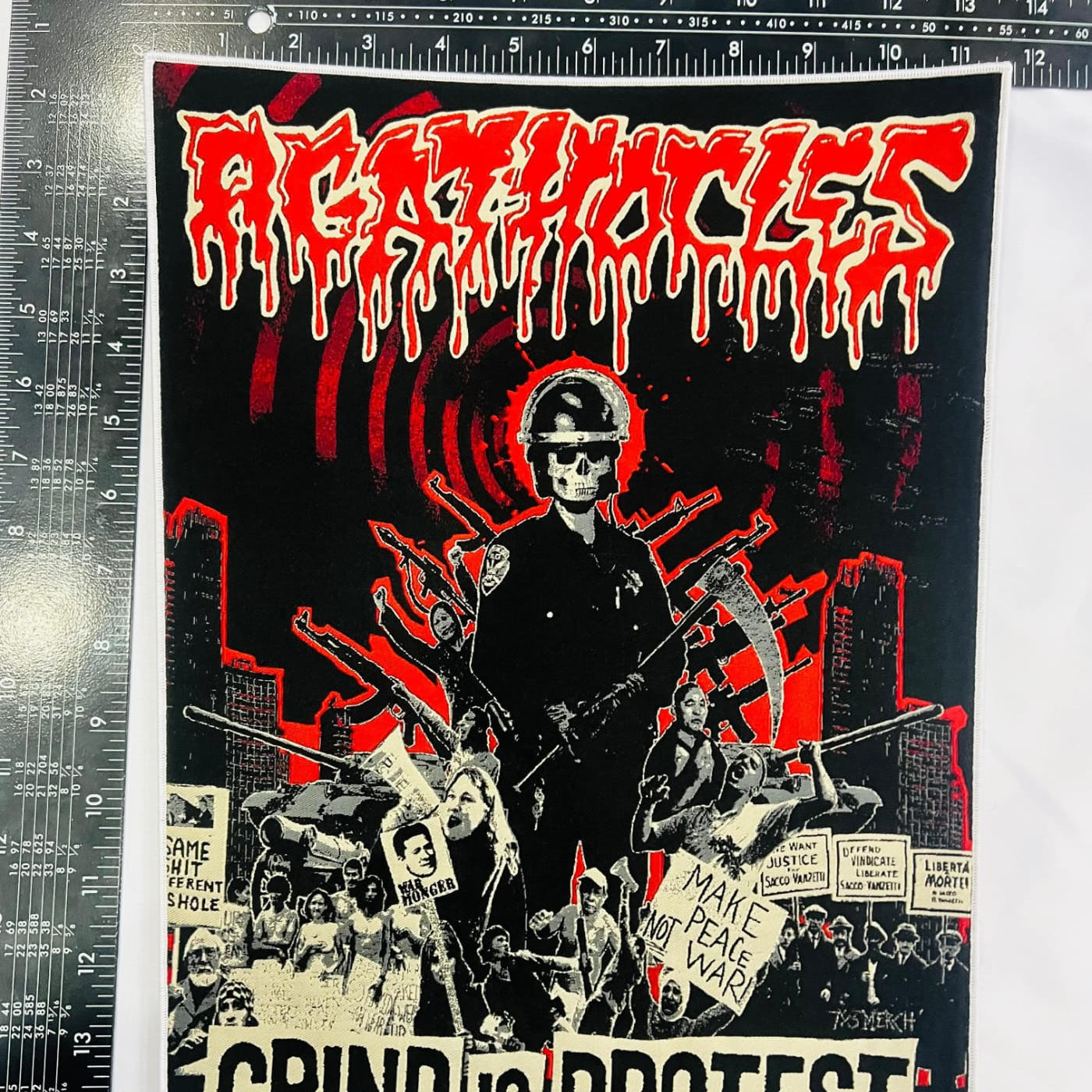agathocles-grind-is-protest-backpatch-tiss-dos image 7