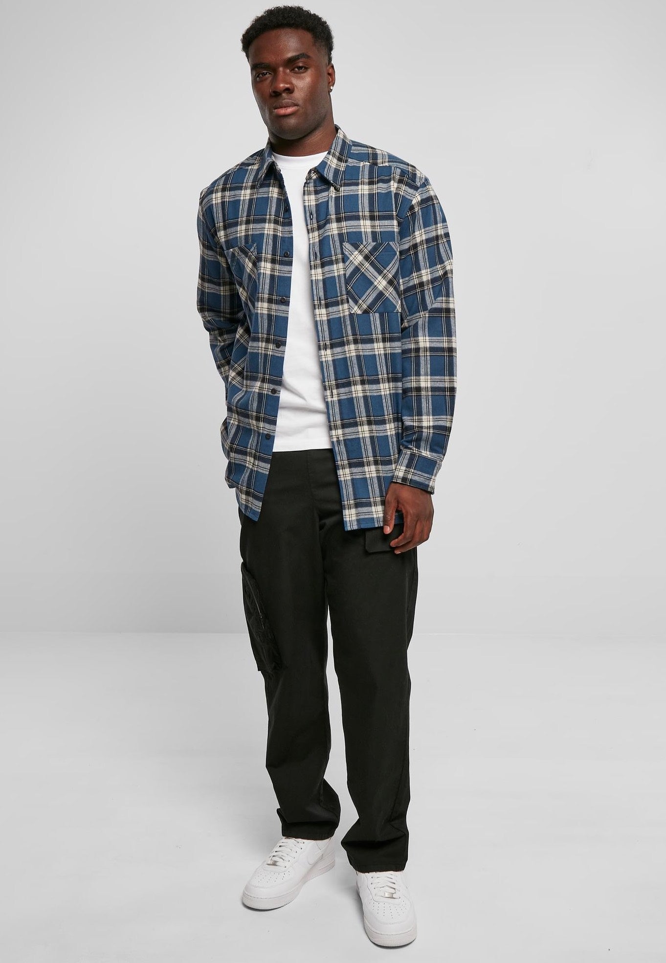 urban-classics-lake-check-chemise-carreaux-bleue image 5