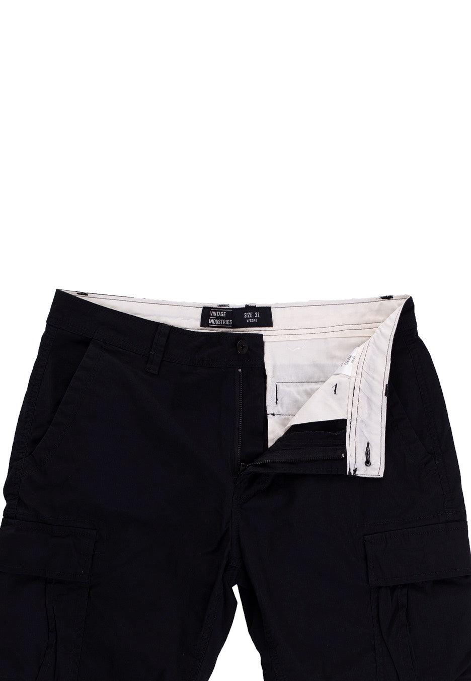 vintage-industries-ryker-steel-short-cargo-gris-coton image 7