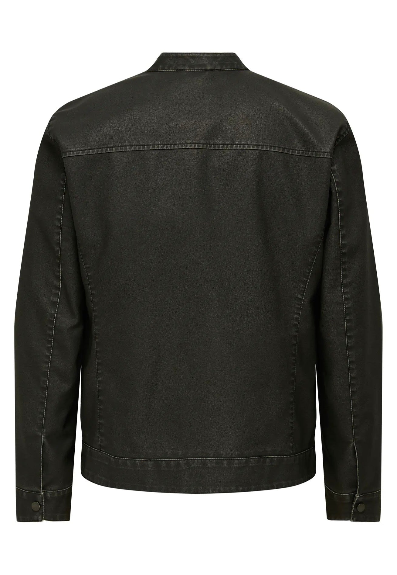only-sons-mike-pu-racer-veste-simili-cuir-noir-homme image 7