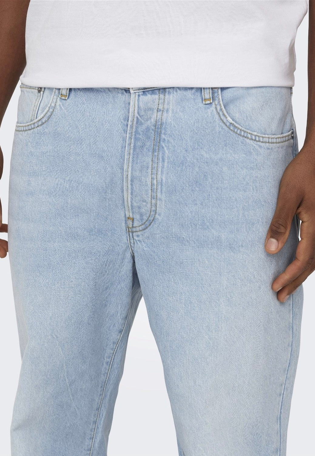 only-sons-fade-loose-one-jean-light-blue-denim-homme image 3