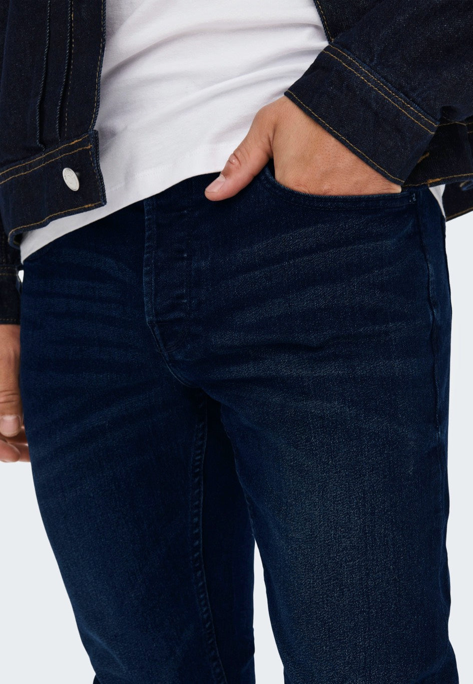 only-sons-loom-life-slim-jean-slim-homme-bleu-denim-w32-l32 image 2