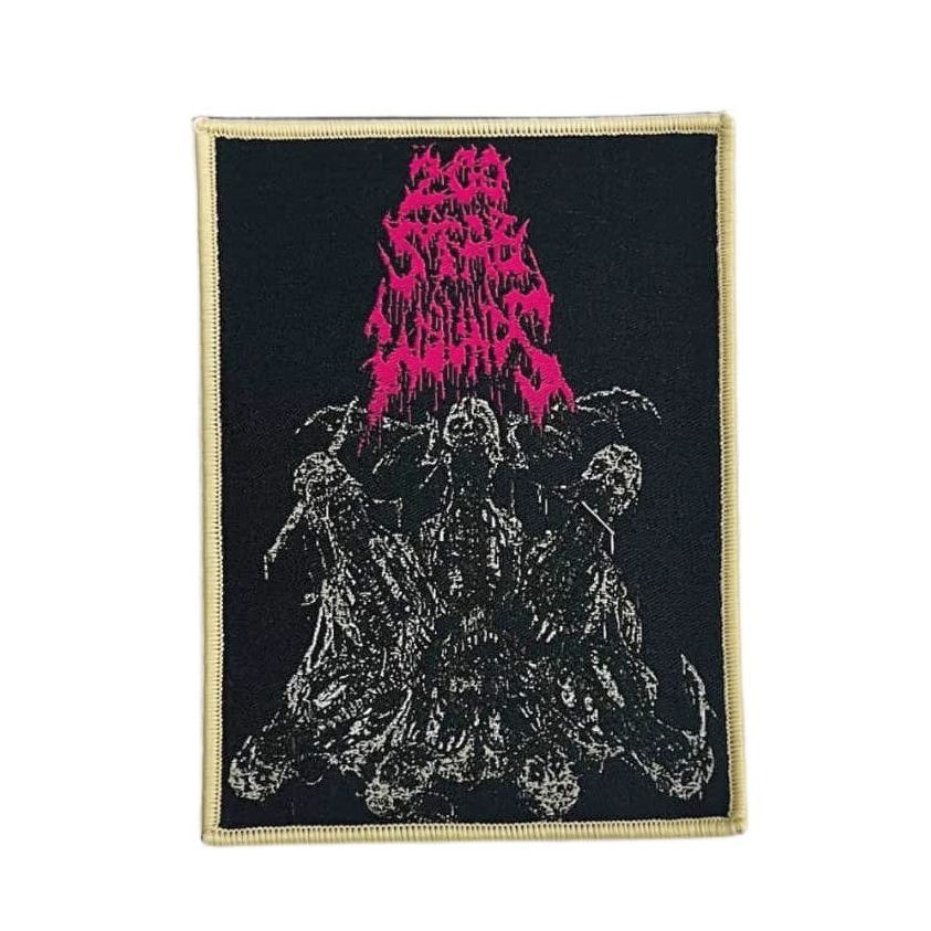 200-stab-wounds-wing-skulls-patch-tiss-bordure-noire image 3