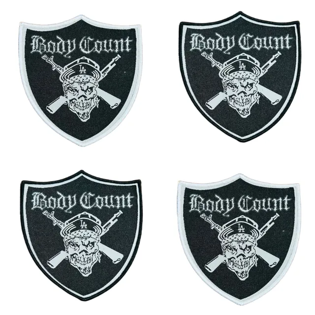 body-count-badge-patch-tiss-bord-noir image 1