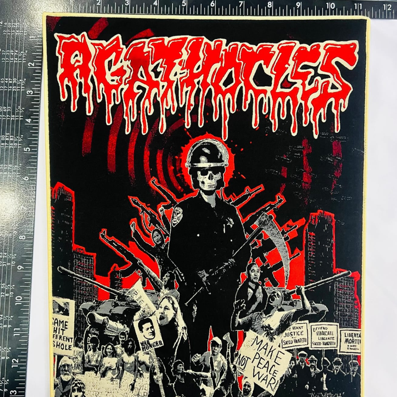 agathocles-grind-is-protest-backpatch-tiss-dos image 5