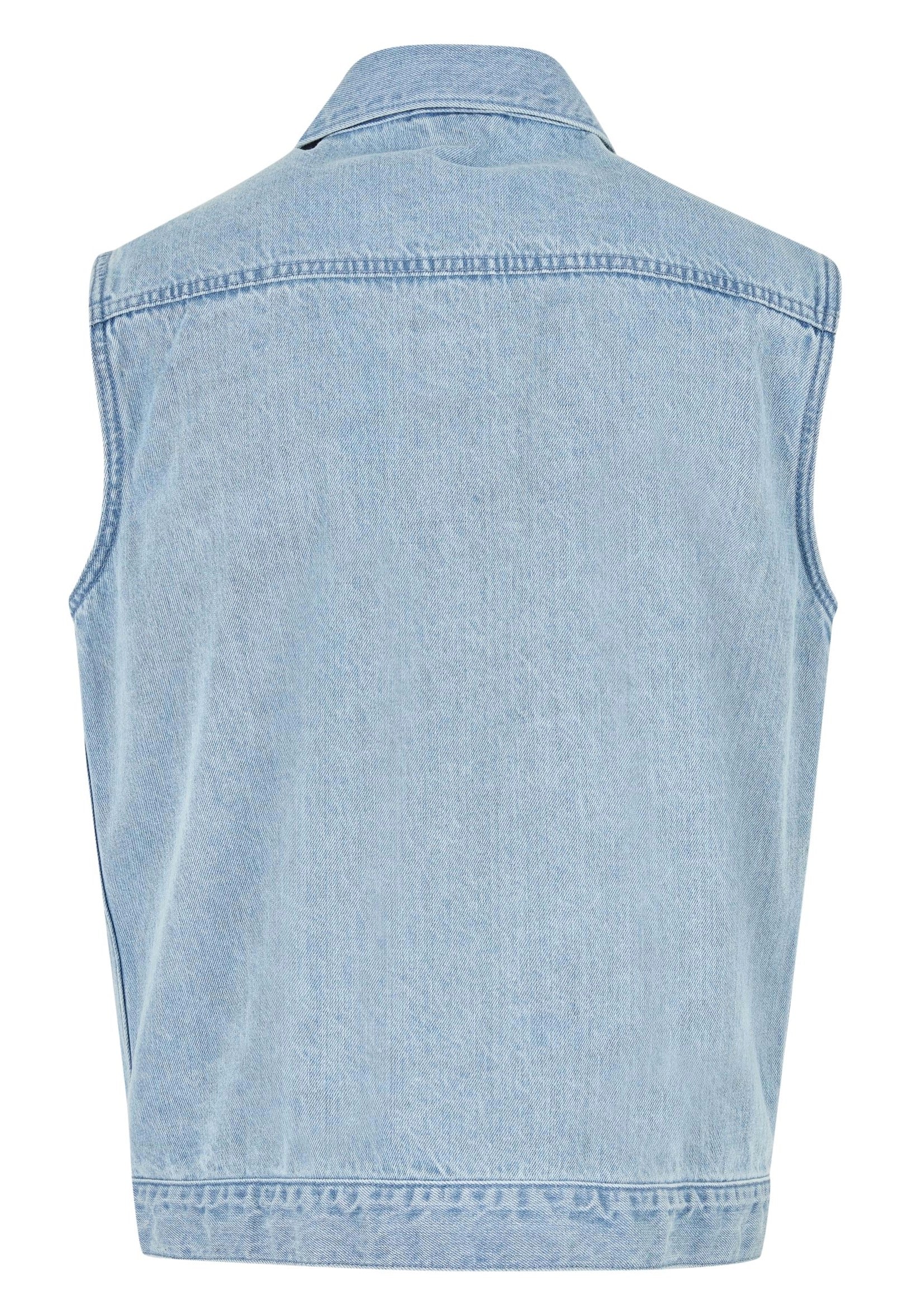 urban-classics-denim-lighter-washed-gilet-jean-bleu image 8