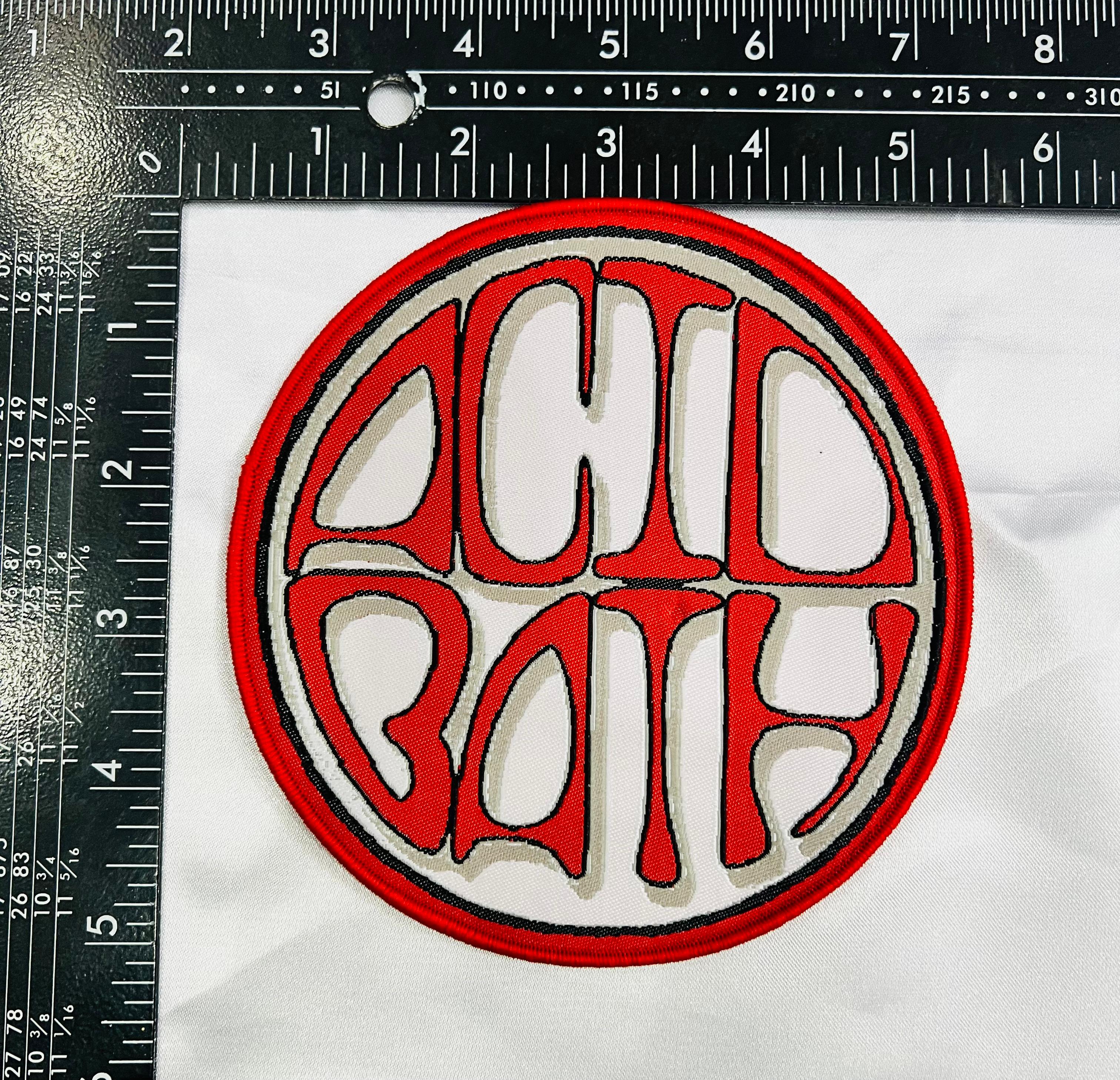 acid-bath-logo-patch-tiss-rouge-bordure-noire image 5