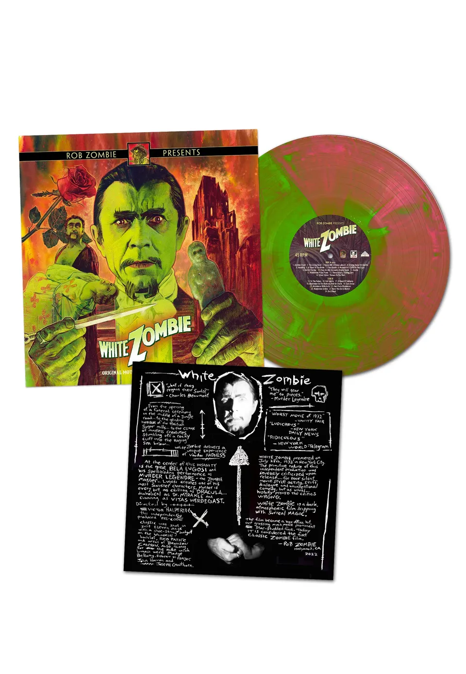 rob-zombie-white-zombie-ost-vinyle-vert-rose-limit image 1