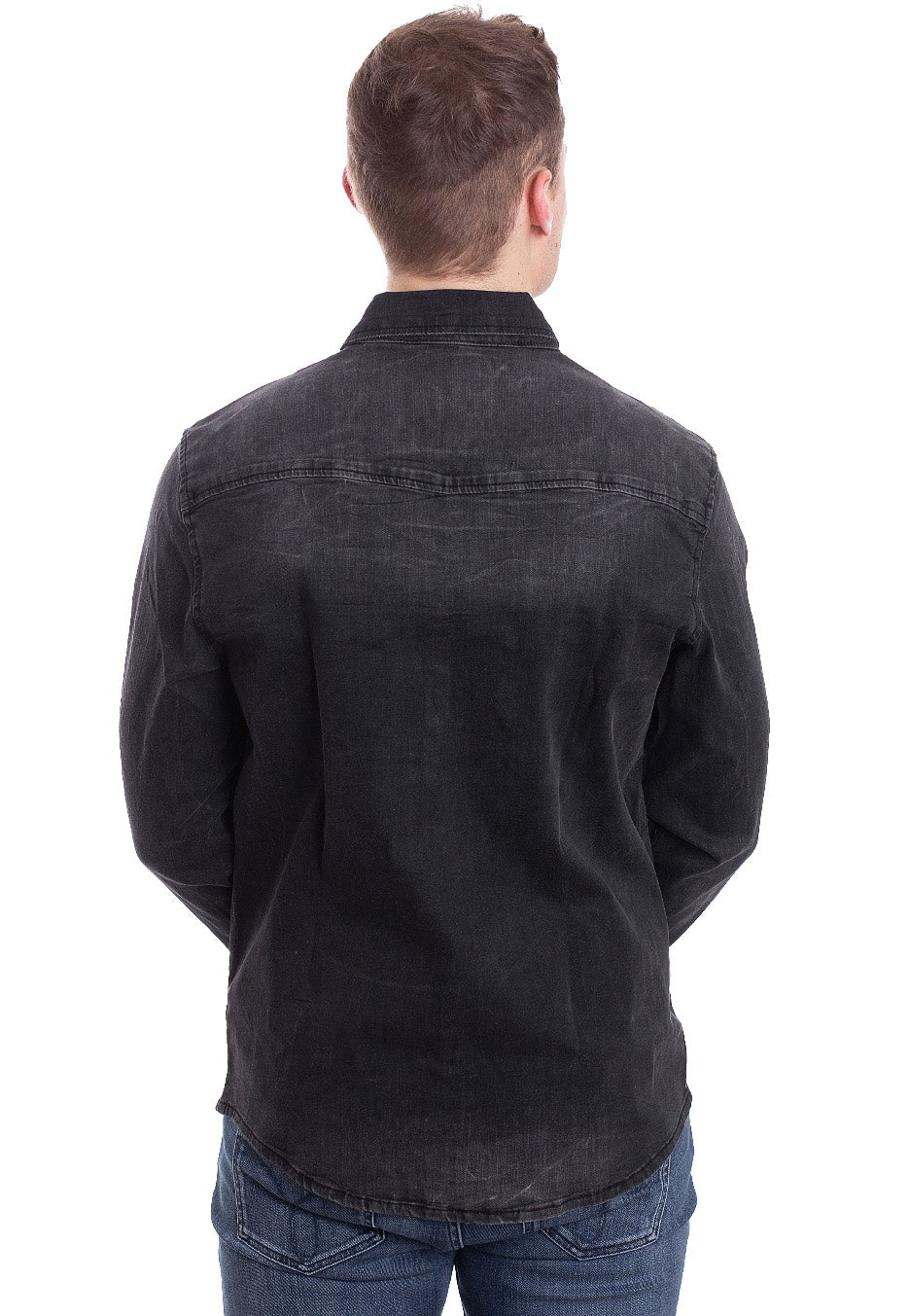 brandit-riley-denim-black-chemise-jean-noir-taille-m image 7